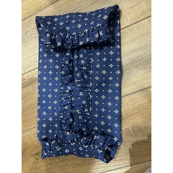 Longaberger Basket LARGE SERVING TRAY Liner Classic Blue fabric SU - Picture 1 of 2